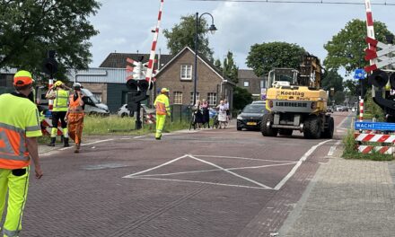 Werk aan het spoor in Staphorst