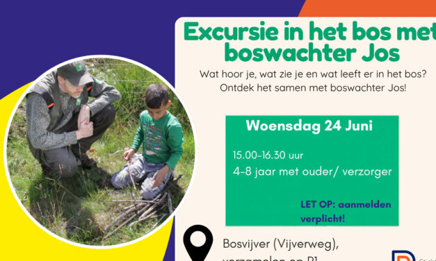 Ga jij mee op excursie in het bos met boswachter jos?