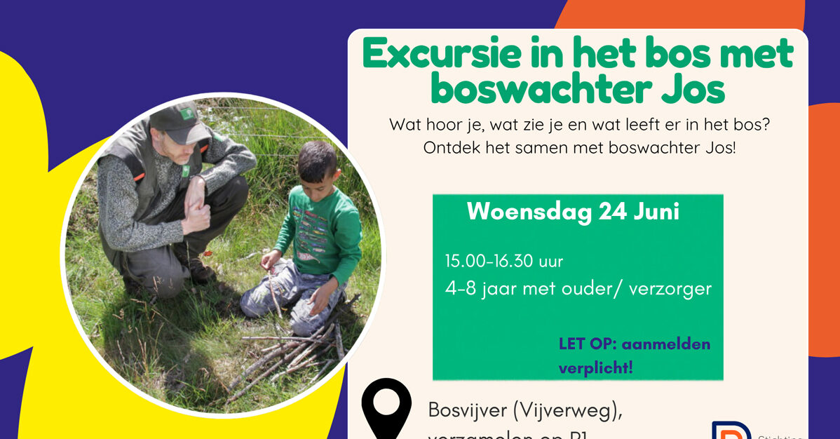 Ga jij mee op excursie in het bos met boswachter jos?