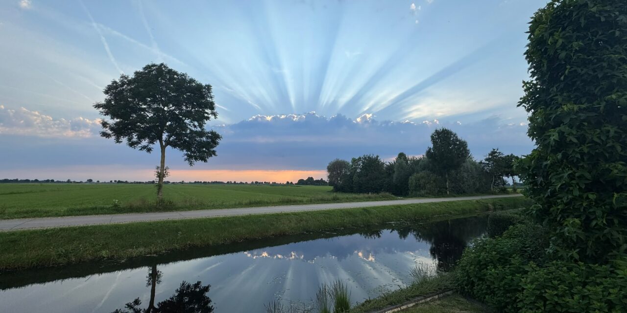 Prachtige luchtfoto’s van gisteravond