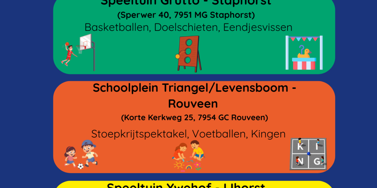 🌞 Grote Buitenspeeldag brengt Staphorst in beweging