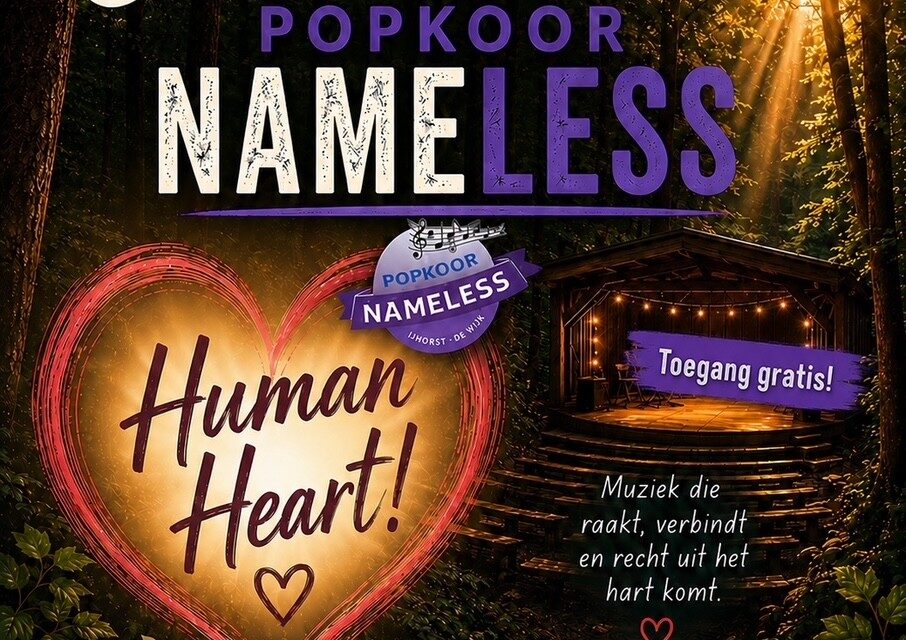 Popkoor Nameless geeft concert in Het Kleine Bostheater in Ommen