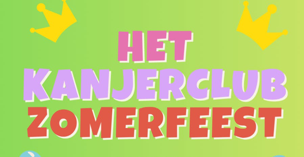 Zaterdag het Kanjerclub Zomerfeest op het marktplein