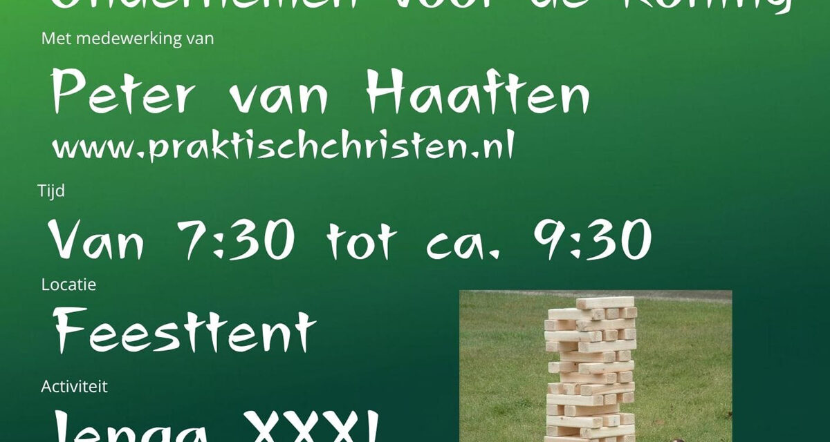 Ondernemen voor de Koning, mannenontbijt