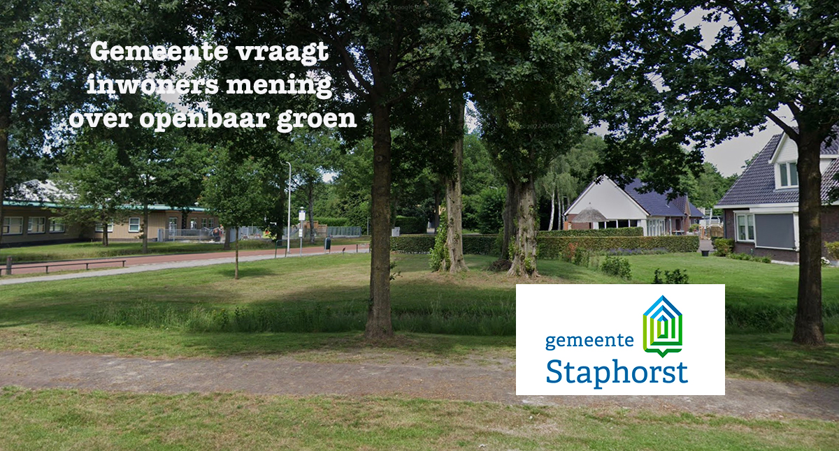 Gemeente vraagt inwoners mening over openbaar groen