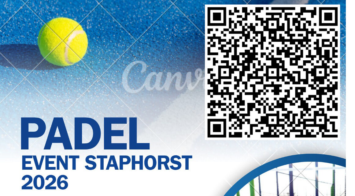 Padel event Staphorst voor de leeftijd 11-15 jaar