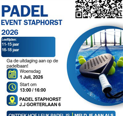 Padel event Staphorst 1 juli