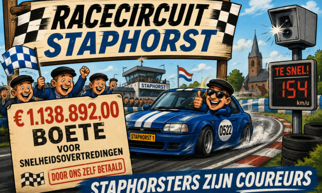 10.541 verkeersboetes in Staphorst, goed voor € 1.529.023,00