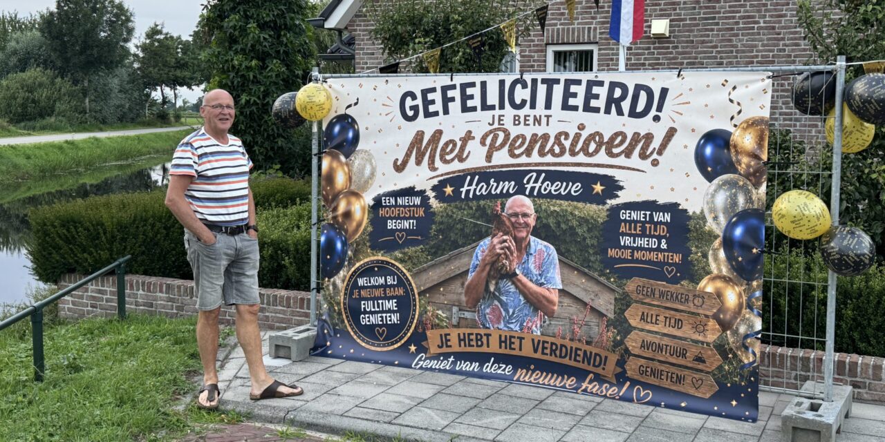 Harm Hoeve met pensioen