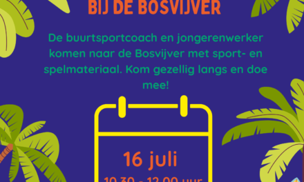 🌳 Sport en spel bij de Bosvijver met buurtsportcoach en jongerenwerker van Stichting BIND!