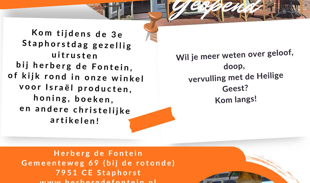 Herberg De Fontein geopend tijdens Open Kerkentour