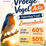 Vroege vogelactie bij Jenn