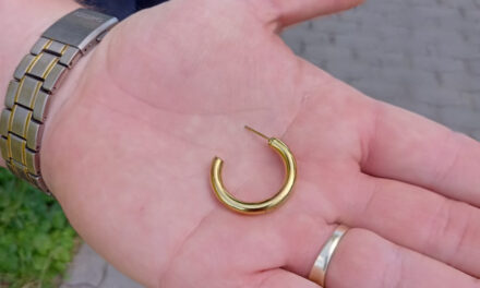 Goudkleurige oorring gevonden bij Samenzóo