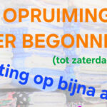 Stegeman’s Textiel, de opruiming is weer begonnen
