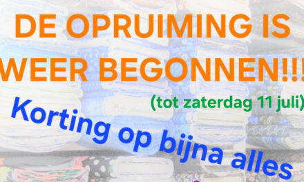 Stegeman’s Textiel, de opruiming is weer begonnen
