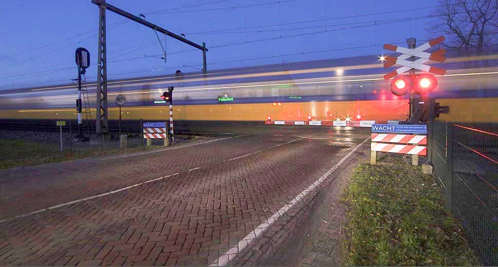 Spoorwegovergangen afgesloten in weekend 10-12 juli