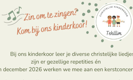 Start Zangseizoen 2026-2027 Christelijk Kinderkoor Tehillim