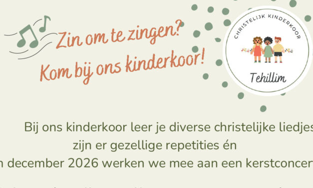 Start Zangseizoen 2026-2027 Christelijk Kinderkoor Tehillim