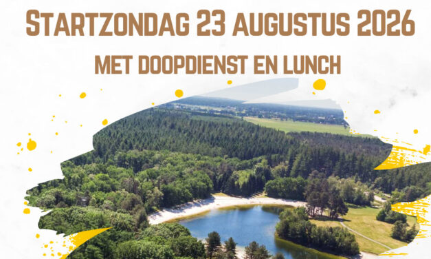 Openluchtdienst met doopdienst