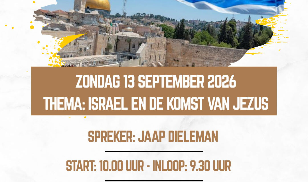 Jaap Dieleman spreekt bij gemeente volg Jezus Staphorst over thema ‘Israël en de komst van Jezus’