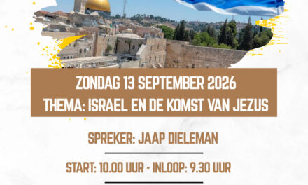 Jaap Dieleman spreekt bij gemeente volg Jezus Staphorst over thema ‘Israël en de komst van Jezus’