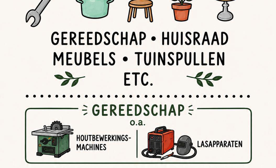 Zaterdag 22 augustus SCHUURVERKOOP