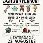 Zaterdag 22 augustus SCHUURVERKOOP
