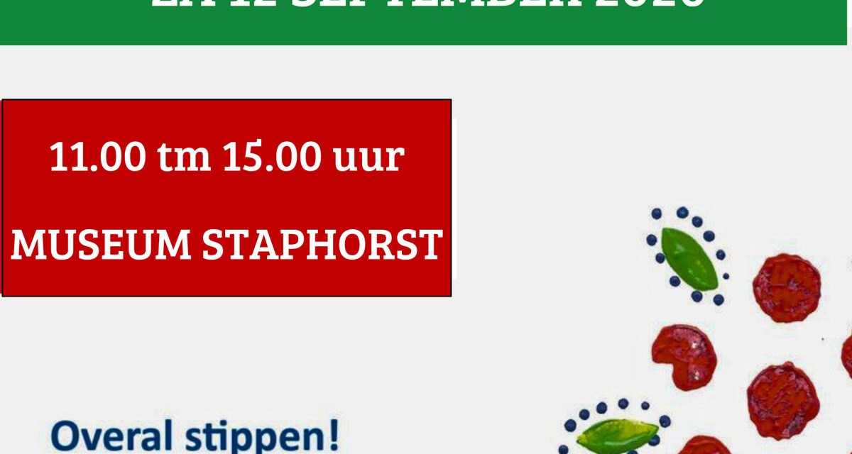 Staphorster Stipwerkdag 2026 in Museum Staphorst