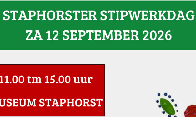 Staphorster Stipwerkdag 2026 in Museum Staphorst