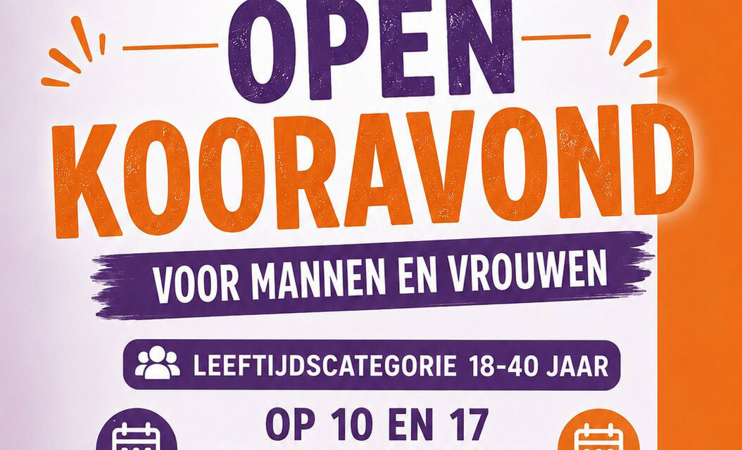 Open Kooravond Jong Christelijk koor Chenánja