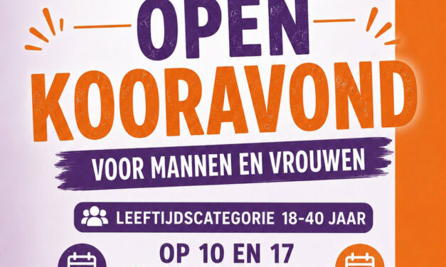 Open Kooravond Jong Christelijk koor Chenánja