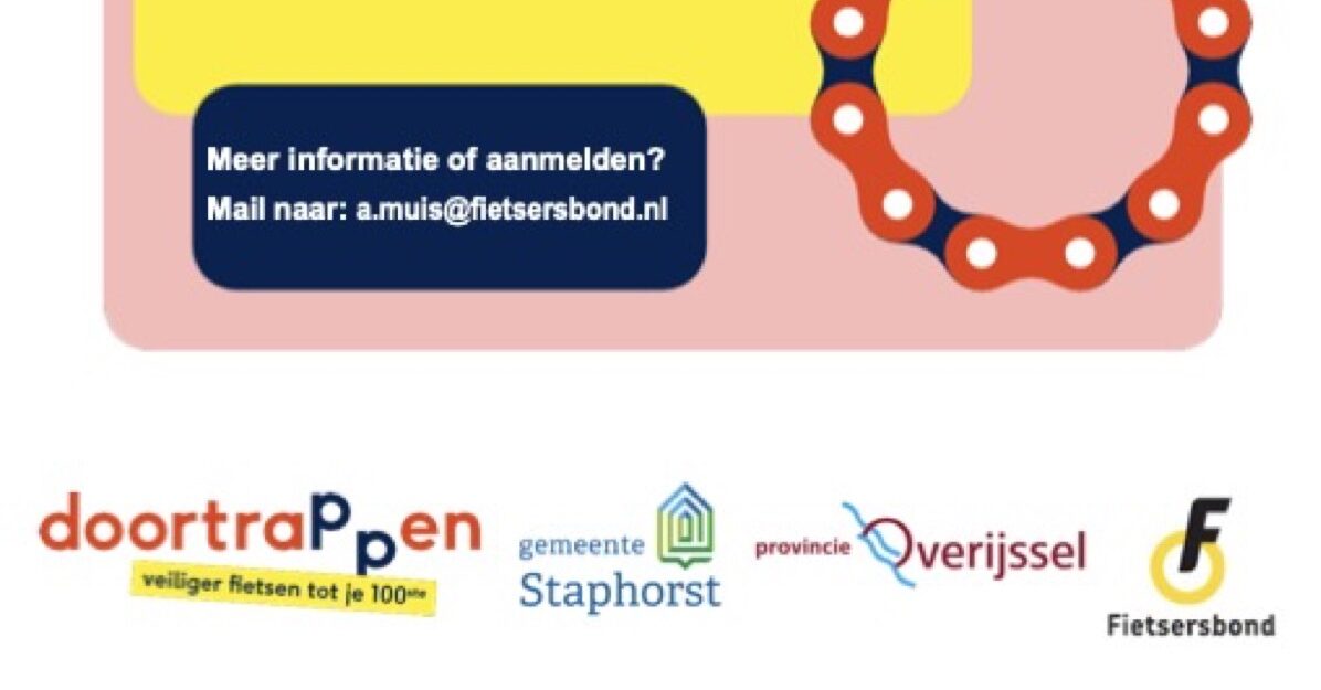 Fiets veilig en met plezier: twee fietsactiviteiten in Staphorst