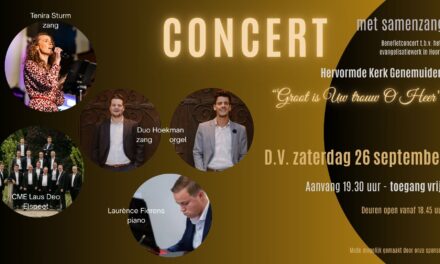 Concert met samenzang, Groot is uw trouw o Heer