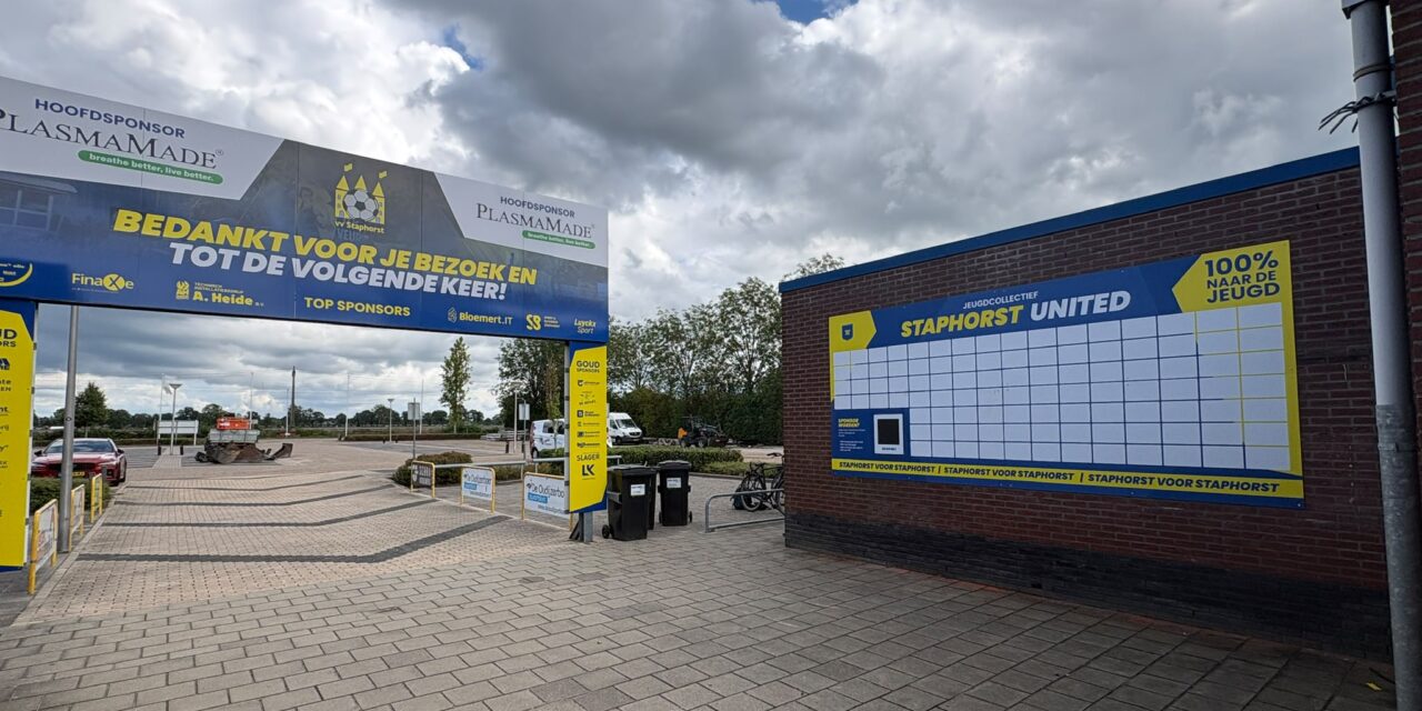 Staphorster bedrijven zetten de jeugd van vv Staphorst op het bord