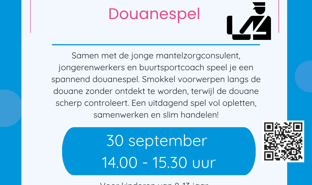 Douanespel bij de Zwarte Dennen tijdens de Week van de Ontmoeting