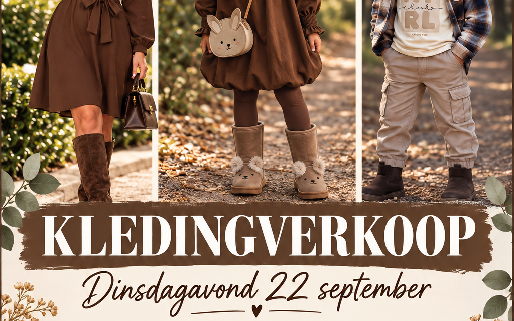 Vanavond: Kledingverkoop voor dames en kinderen in Staphorst
