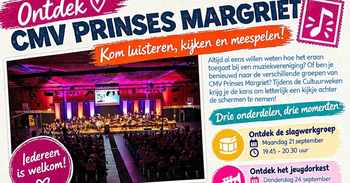 Open Repetities bij CMV Prinses Margriet!