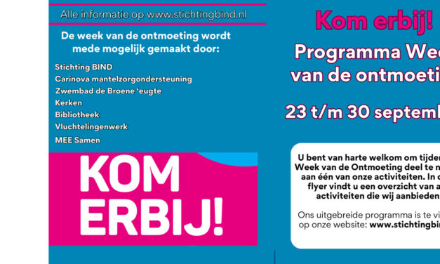 Week een tegen eenzaamheid: Tijd van Ontmoeten