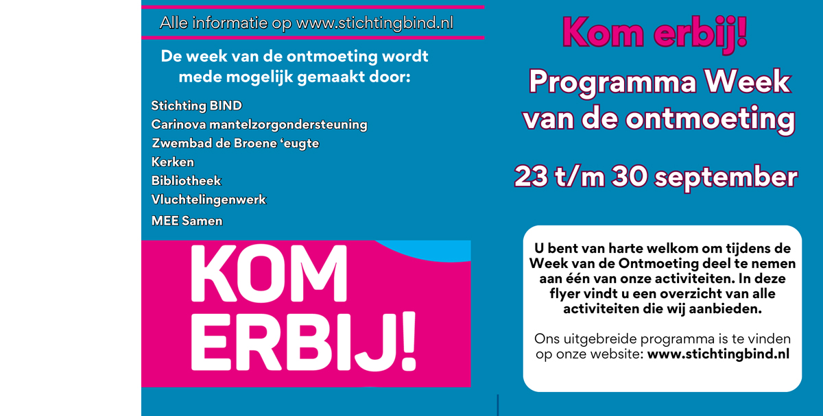 Week een tegen eenzaamheid: Tijd van Ontmoeten
