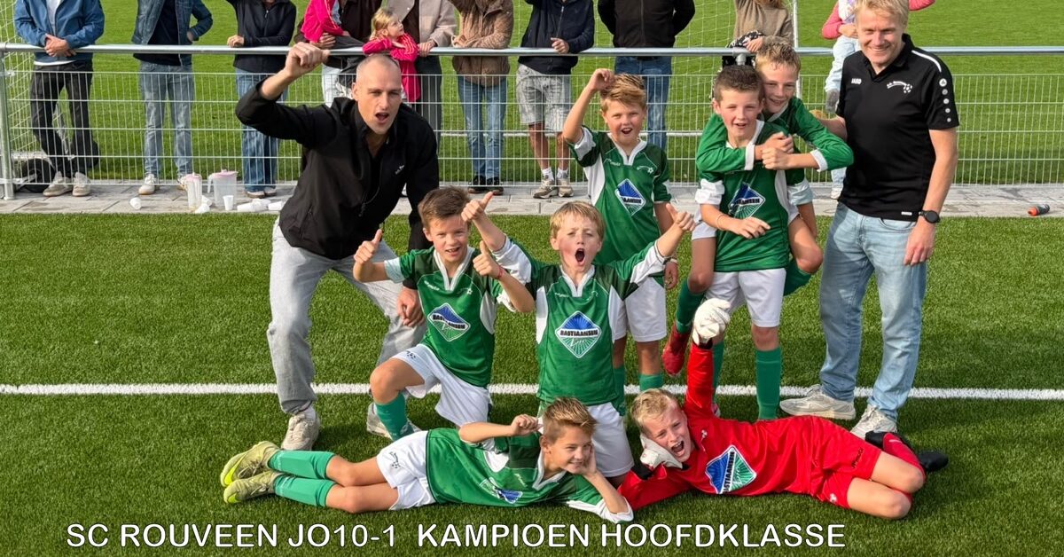 SC Rouveen JO10-1 Kampioen Hoofdklasse