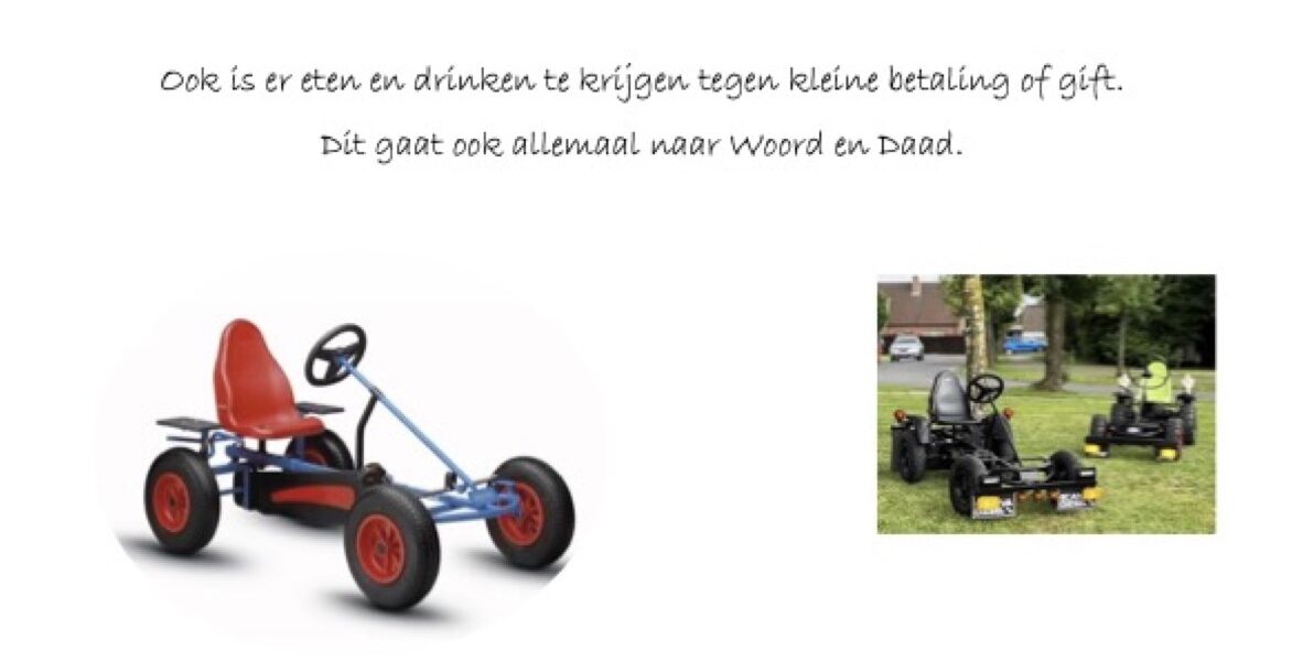 Zaterdag 10 oktober Skelterdag in Rouveen voor Woord & Daad