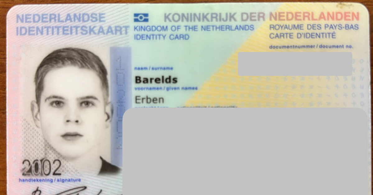 Erben Barelds, hier je je ID kaart