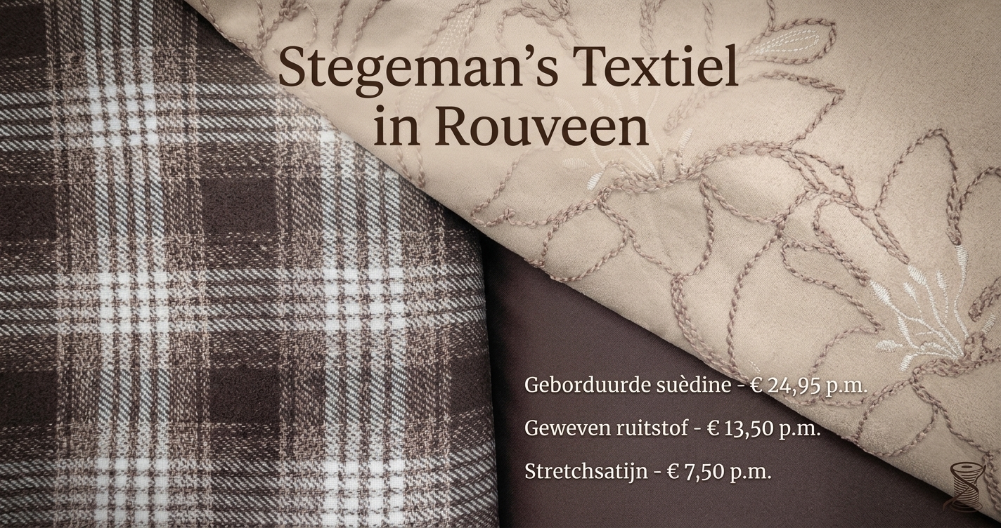 Nu bij Stegeman,s Textiel Rouveen